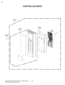 Controller Parts parts for Lg Microwave MVEM1721F from AppliancePartsPros.com