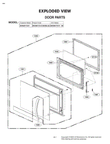 Door Parts parts for Lg Microwave MVEM1721F from AppliancePartsPros.com