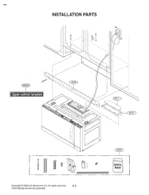 Installation Parts parts for Lg Microwave MVEM1721F from AppliancePartsPros.com
