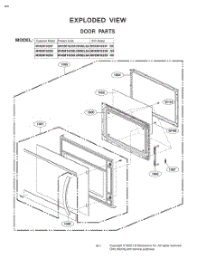 Door Parts parts for Lg Microwave MVEM1825D from AppliancePartsPros.com