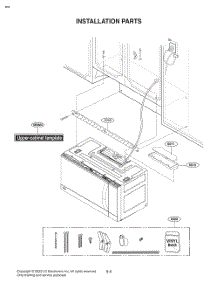 Installation Parts parts for Lg Microwave MVEM1825D from AppliancePartsPros.com