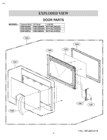 Door Parts parts for Lg Range MVTV1640 from AppliancePartsPros.com