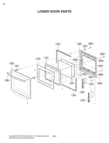 Lower Door Parts parts for Lg Microwave MZXZ1723D from AppliancePartsPros.com