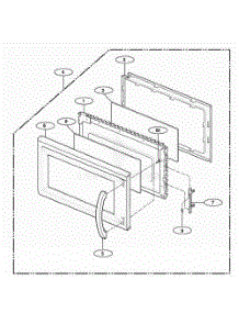Door Parts parts for Lg Range NNS244BL from AppliancePartsPros.com