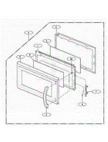 Door Parts parts for Lg Range NNS244WL from AppliancePartsPros.com