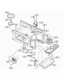 Interior Parts 1 parts for Lg Range NNS244WL from AppliancePartsPros.com
