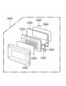 Door Parts parts for Lg Range NNS431BL from AppliancePartsPros.com