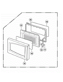 Door Parts parts for Lg Range NNS723BL from AppliancePartsPros.com