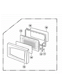 Door Parts parts for Lg Range NNS723WL from AppliancePartsPros.com