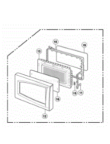 Door Parts parts for Lg Range NNS732BL from AppliancePartsPros.com