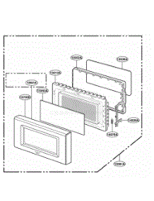 Door Parts parts for Lg Wall Oven PLMB186CC from AppliancePartsPros.com