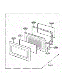 Door Parts parts for Lg Range PLMB186KC from AppliancePartsPros.com