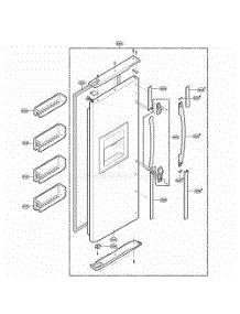 Freezer Door Part parts for Lg Dryer RCG20IERFWW from AppliancePartsPros.com