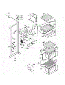 Refrigerator Compartment parts for Lg Dryer RCG20IERFWW from AppliancePartsPros.com