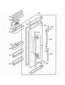 Refrigerator Door Part parts for Lg Dryer RCG20IERFWW from AppliancePartsPros.com
