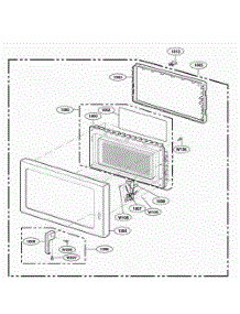 Door Parts parts for Lg Microwave RCS10DA from AppliancePartsPros.com