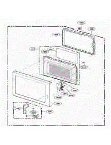 Door Parts parts for Lg Microwave RCS10MPSA from AppliancePartsPros.com