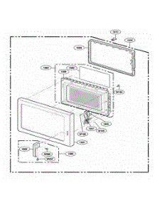 Door Parts parts for Lg Range RFS12SW2A from AppliancePartsPros.com