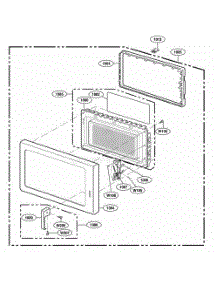 Door Parts parts for Lg Range RFS511G from AppliancePartsPros.com
