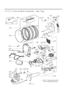 Drum And Motor Assembly parts for Lg Dryer RN1044AS from AppliancePartsPros.com