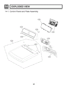 Control Panel And Plate Assembly parts for Lg Dryer RN10A9A18W from AppliancePartsPros.com