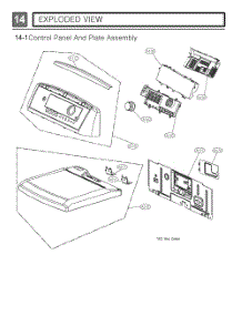 Control Panel And Plate Assembly parts for Lg Dryer RV1048A8 from AppliancePartsPros.com