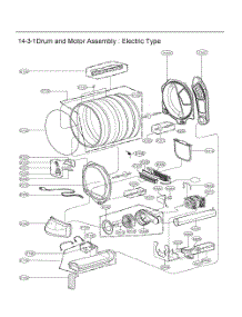 Drum And Motor Assembly parts for Lg Dryer RV1048A8 from AppliancePartsPros.com
