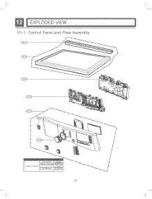 Control Panel And Plate Assembly parts for Lg Dryer RV1089A1 from AppliancePartsPros.com