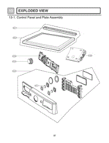 Diagram 1 parts for Lg Dryer RV1851ESF from AppliancePartsPros.com