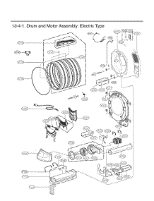 Drum And Motor Assembly parts for Lg Washer RV18D9ESDW from AppliancePartsPros.com