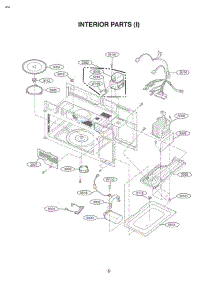 Section 5 parts for Lg Microwave RVM5160DHBB from AppliancePartsPros.com