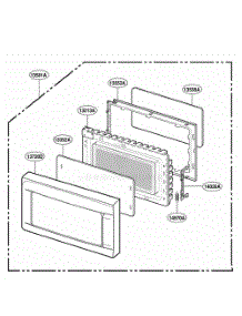 Door Parts parts for Lg Wall Oven SBM6500W from AppliancePartsPros.com