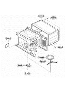 Oven Cavity Parts parts for Lg Microwave SBM7700W from AppliancePartsPros.com