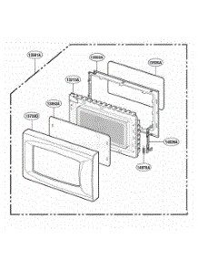 Door Parts parts for Lg Range SBM7700W01 from AppliancePartsPros.com