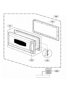 Door Parts parts for Lg Range SCA1000HWW from AppliancePartsPros.com