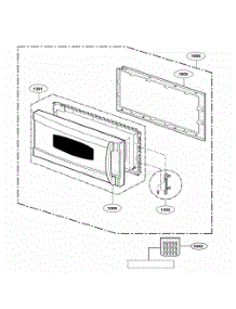 Door Parts parts for Lg Wall Oven SCA1001HSS from AppliancePartsPros.com