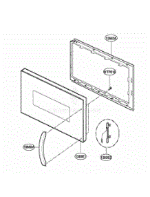 Door Parts parts for Lg Range SCA2000BCC from AppliancePartsPros.com