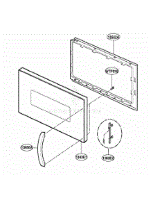 Door Parts parts for Lg Range SCA2000BWW from AppliancePartsPros.com