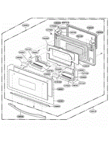 Door Parts parts for Lg Range SCB2000CBB from AppliancePartsPros.com