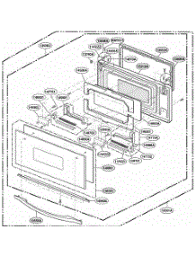 Door Parts parts for Lg Range SCB2000CWW from AppliancePartsPros.com