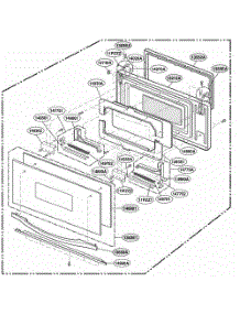 Door Parts parts for Lg Wall Oven SCB2001CSS from AppliancePartsPros.com