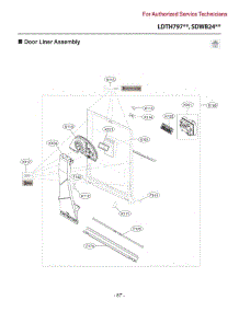 Section 11 parts for Lg Dishwasher SDWB24S3 from AppliancePartsPros.com