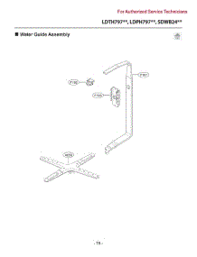 Water Guide Assembly parts for Lg Dishwasher SDWB24W3 from AppliancePartsPros.com
