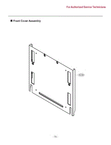 Front Cover Assembly parts for Lg Dishwasher SDWD24P3 from AppliancePartsPros.com