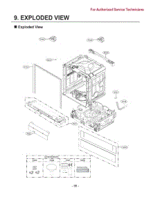 Section 1 parts for Lg Dishwasher SDWD24P3 from AppliancePartsPros.com