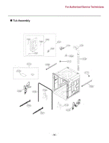 Tub parts for Lg Dishwasher SDWD24P3 from AppliancePartsPros.com
