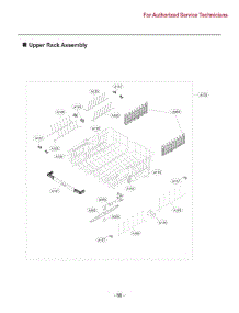 Upper Rack parts for Lg Dishwasher SDWD24P3 from AppliancePartsPros.com