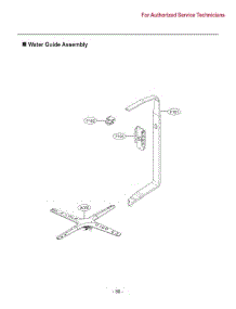 Water Guide Assembly parts for Lg Dishwasher SDWD24P3 from AppliancePartsPros.com