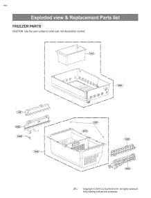 Freezer Parts parts for Lg Refrigerator SRFB27S3 from AppliancePartsPros.com