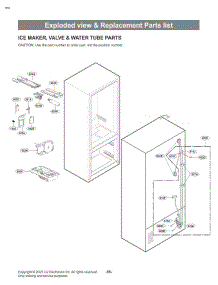 Ice Maker, Valve & Water Tube Parts parts for Lg Refrigerator SRFB27S3 from AppliancePartsPros.com